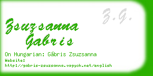 zsuzsanna gabris business card