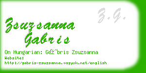 zsuzsanna gabris business card